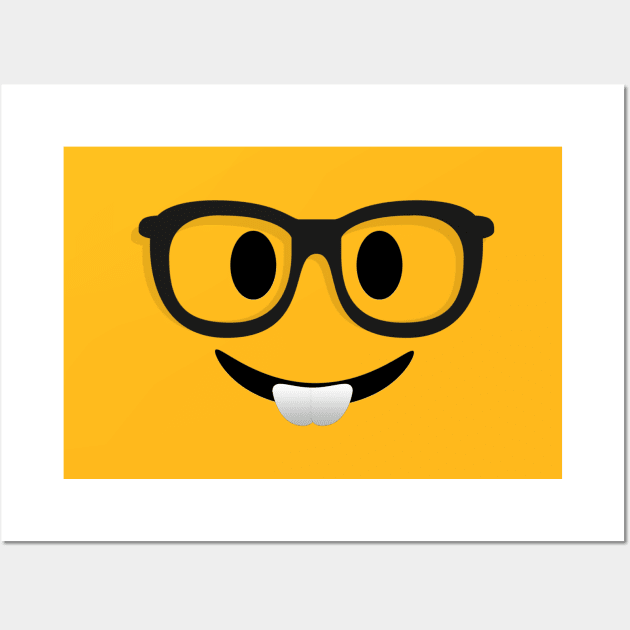 HappyFace Nerd Wall Art by diretoriododesign